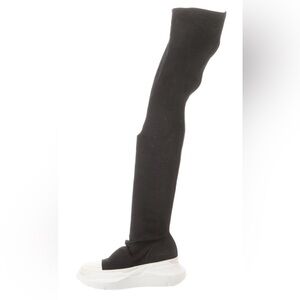 Rick Owens Black and White Over-the-Knee Sneakers